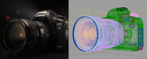 Canon camera CG visualization