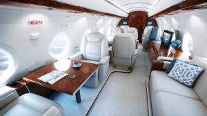 Luxury private jet interior CG visualization by Digital Image