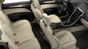 3d CG fully rendered 3d modeled ford fusion interior